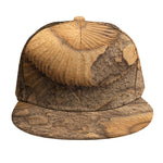Ammonite Shell Fossil Print Snapback Cap