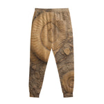 Ammonite Shell Fossil Print Sweatpants