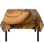 Ammonite Shell Fossil Print Tablecloth