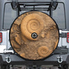 Ammonite Shell Fossil Print Tire Cover With Camera Hole