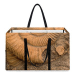 Ammonite Shell Fossil Print Utility Tote Bag