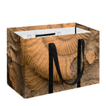 Ammonite Shell Fossil Print Utility Tote Bag