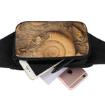 Ammonite Shell Fossil Print Waist Bag
