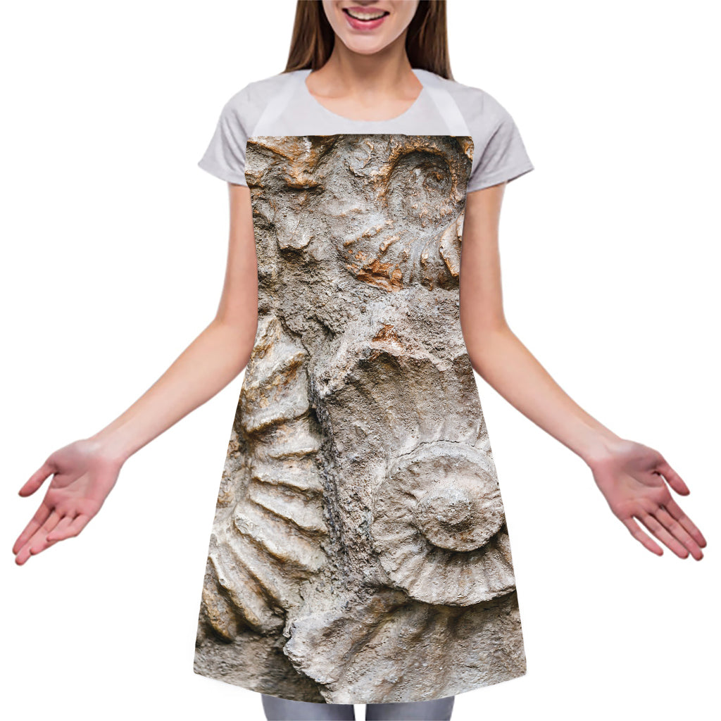 Ammonoidea Fossil Print Adjustable Apron