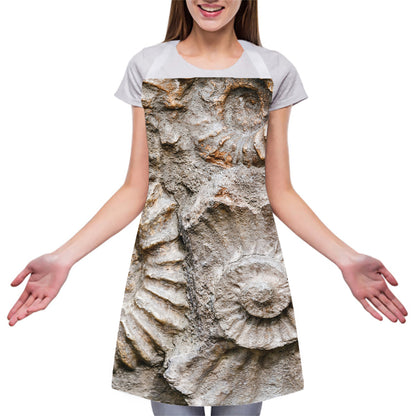 Ammonoidea Fossil Print Adjustable Apron