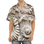 Ammonoidea Fossil Print Aloha Shirt