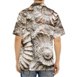 Ammonoidea Fossil Print Aloha Shirt