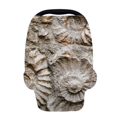 Ammonoidea Fossil Print Baby Seat Cover