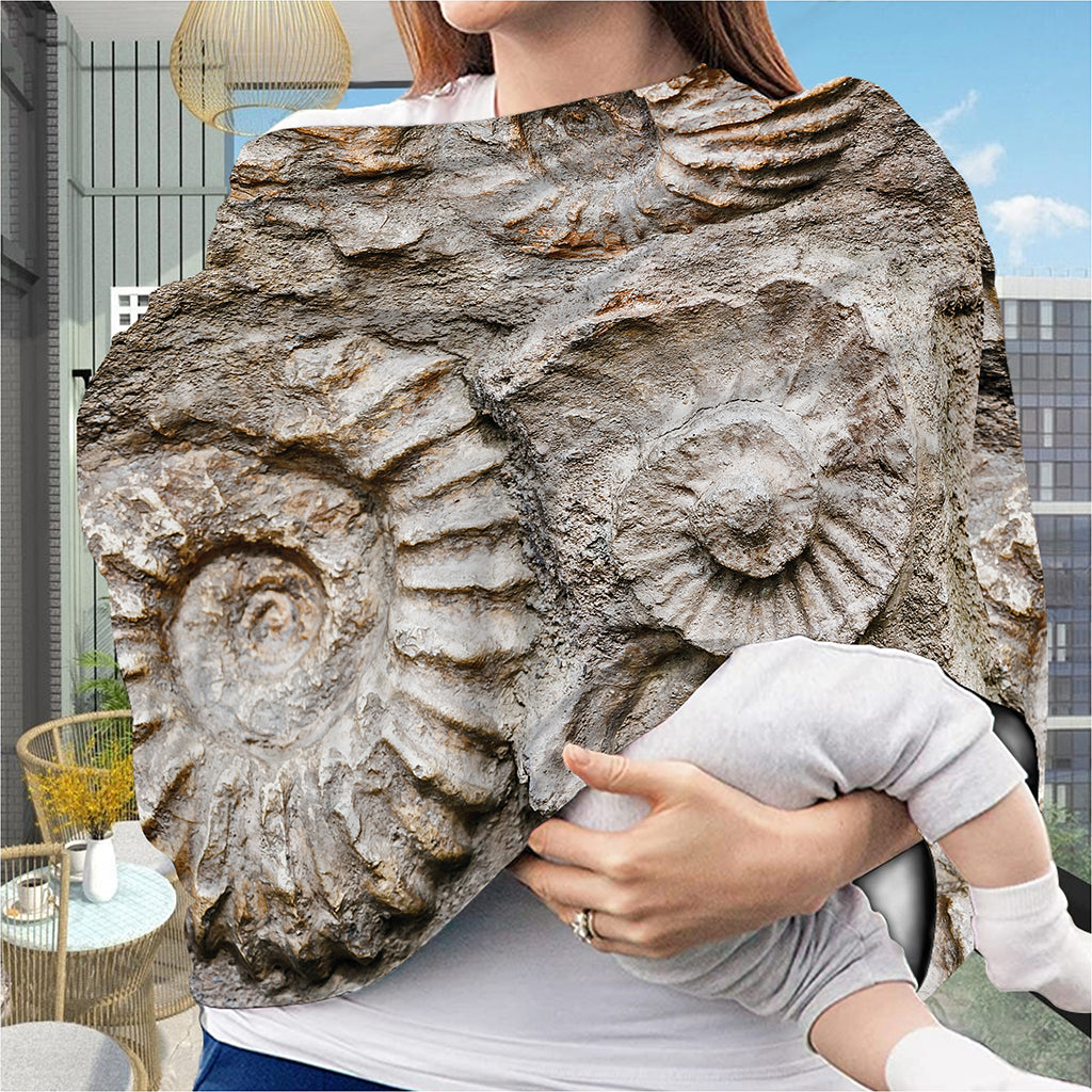 Ammonoidea Fossil Print Baby Seat Cover