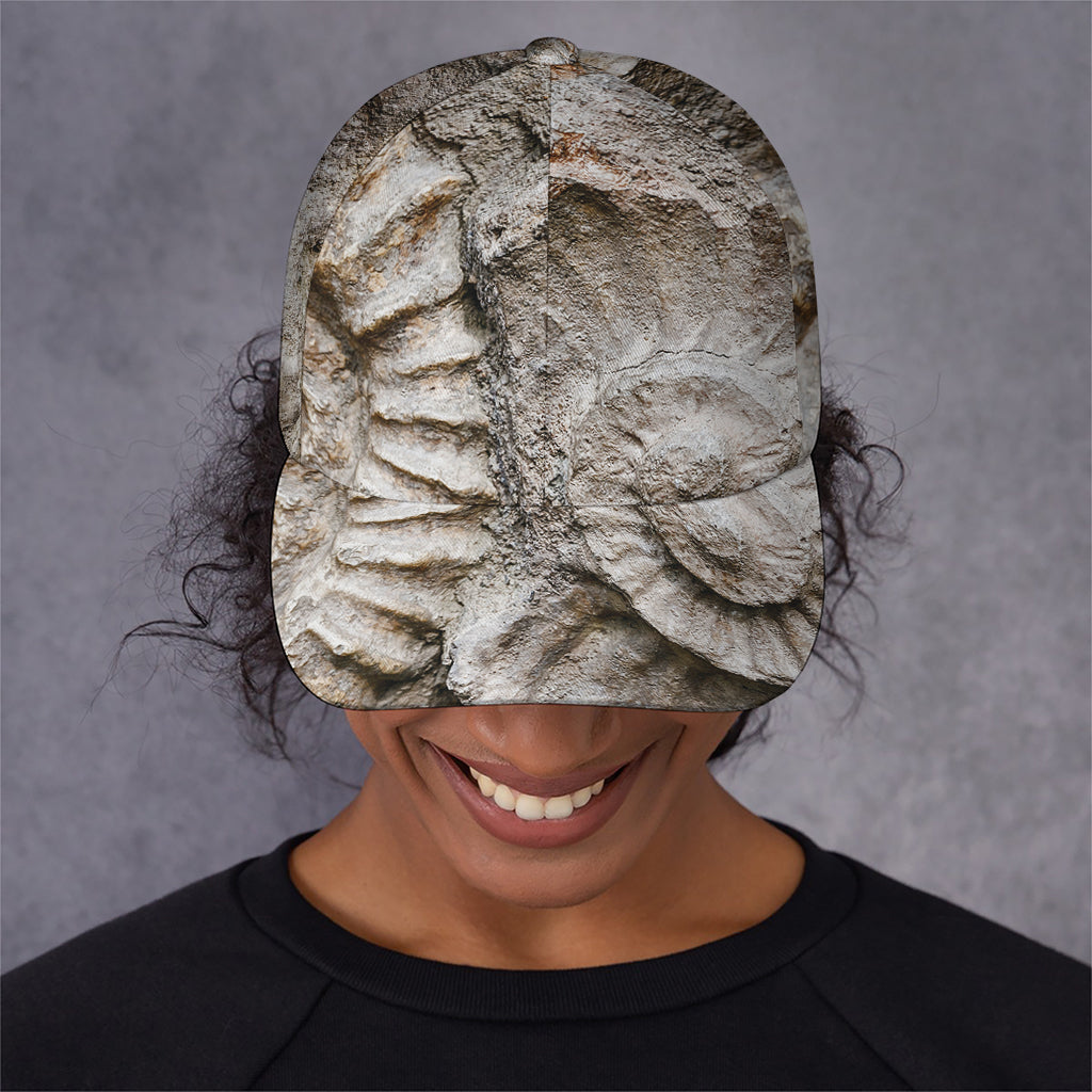 Ammonoidea Fossil Print Baseball Cap