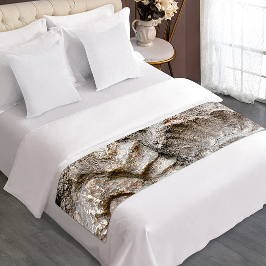 Ammonoidea Fossil Print Bed Runner