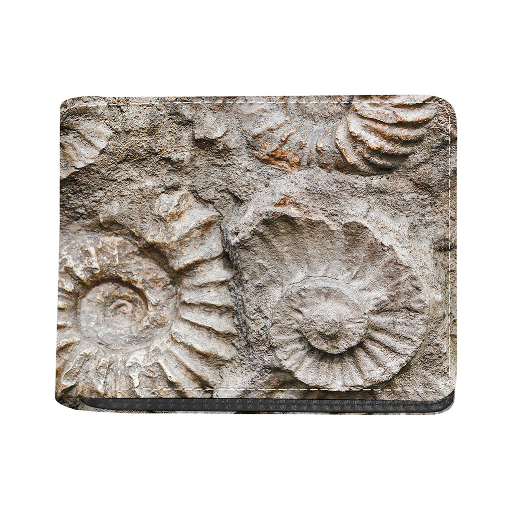 Ammonoidea Fossil Print Bifold Wallet