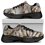 Ammonoidea Fossil Print Black Chunky Shoes