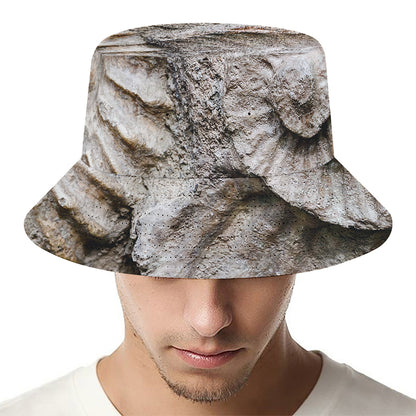 Ammonoidea Fossil Print Bucket Hat