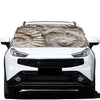 Ammonoidea Fossil Print Car Windshield Snow Cover