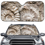 Ammonoidea Fossil Print Car Windshield Sun Shade