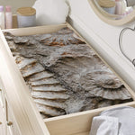 Ammonoidea Fossil Print Changing Pad Cover