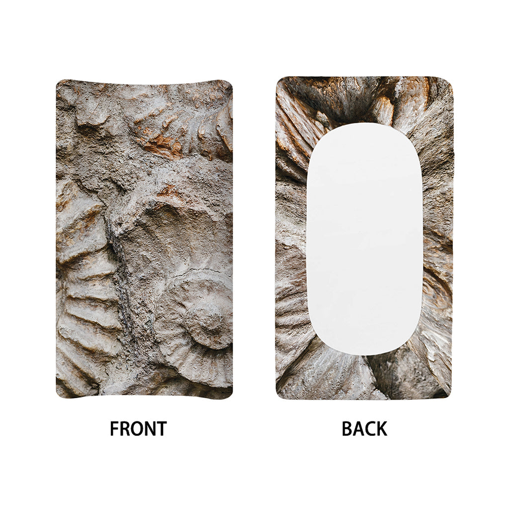 Ammonoidea Fossil Print Changing Pad Cover