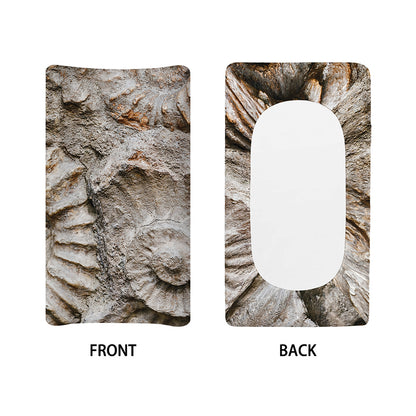 Ammonoidea Fossil Print Changing Pad Cover