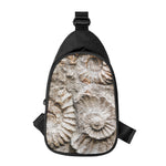 Ammonoidea Fossil Print Chest Bag