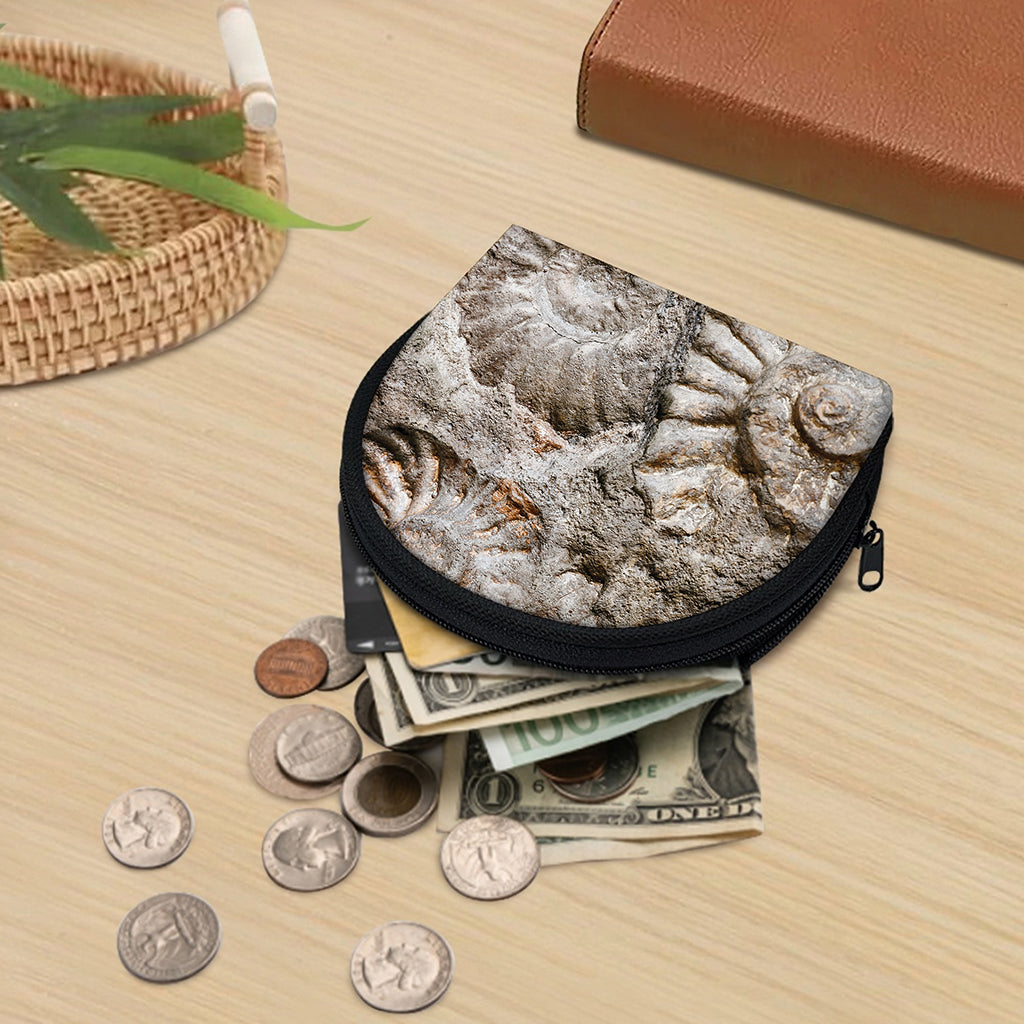 Ammonoidea Fossil Print Coin Purse