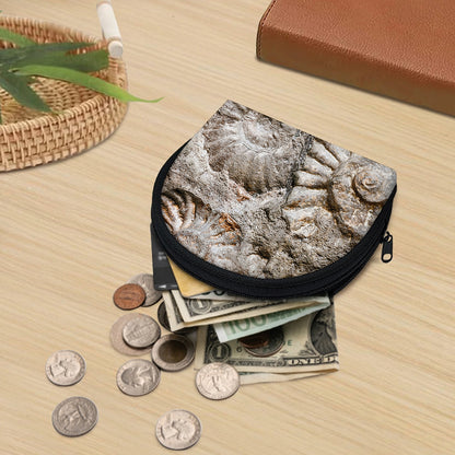 Ammonoidea Fossil Print Coin Purse