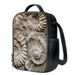 Ammonoidea Fossil Print Crossbody Lunch Bag