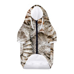Ammonoidea Fossil Print Dog Zip Up Hoodie