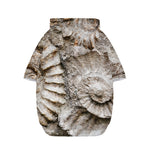 Ammonoidea Fossil Print Dog Zip Up Hoodie
