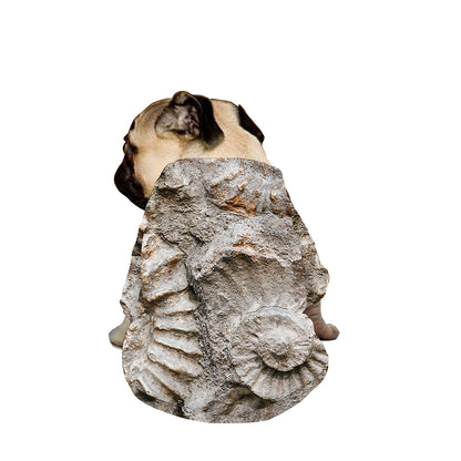 Ammonoidea Fossil Print Dog Zip Up Jacket