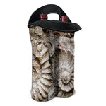 Ammonoidea Fossil Print Double Neoprene Wine Tote