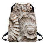 Ammonoidea Fossil Print Drawstring Backpack