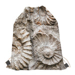 Ammonoidea Fossil Print Drawstring Bag