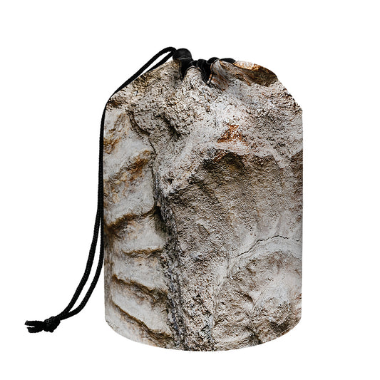 Ammonoidea Fossil Print Drawstring Makeup Bag