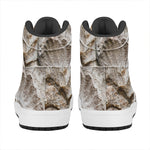 Ammonoidea Fossil Print High Top Leather Sneakers