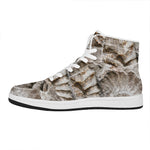 Ammonoidea Fossil Print High Top Leather Sneakers