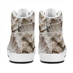 Ammonoidea Fossil Print High Top Leather Sneakers