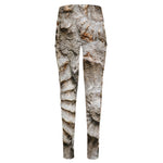 Ammonoidea Fossil Print High-Waisted Pocket Leggings