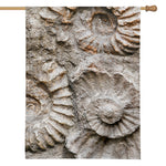 Ammonoidea Fossil Print House Flag