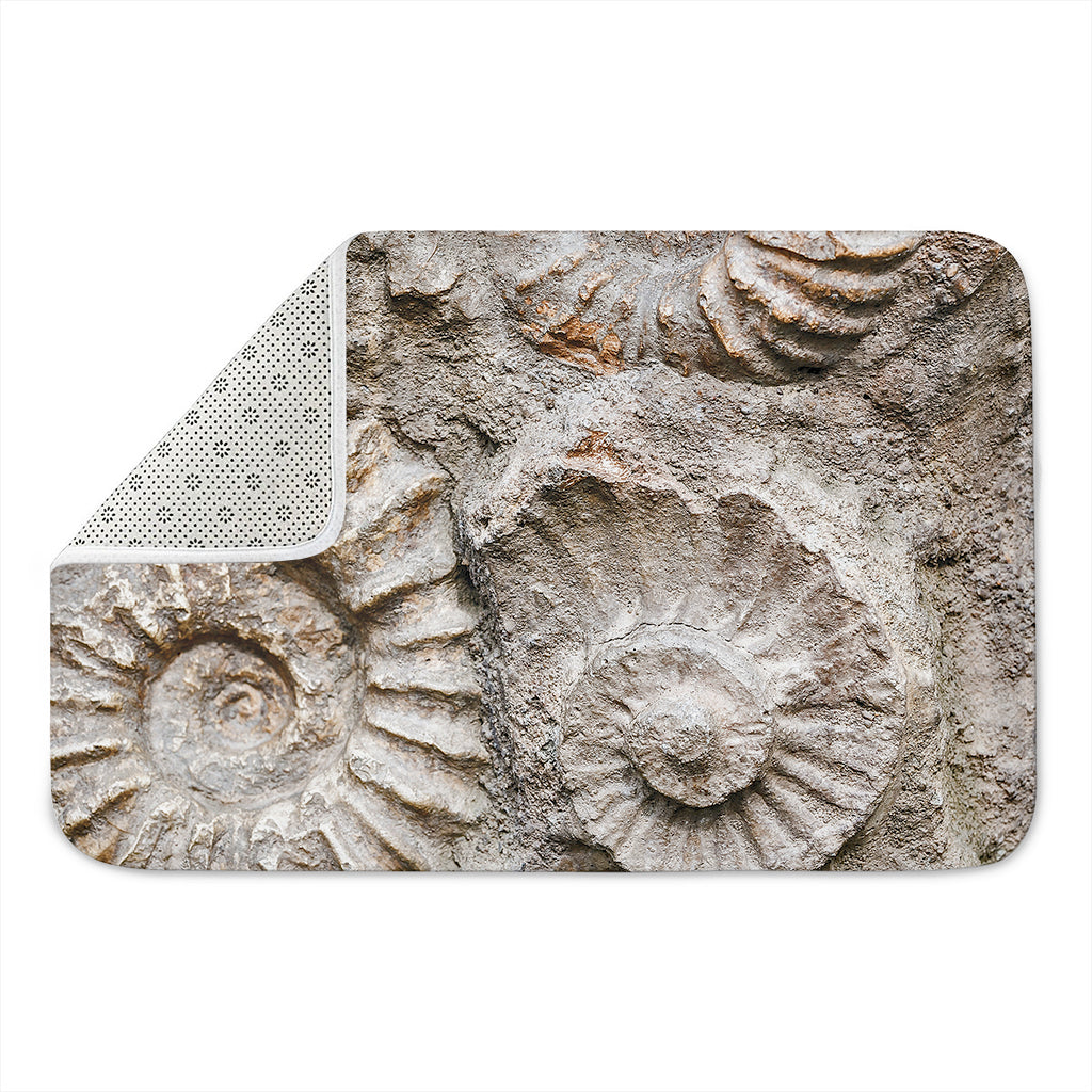 Ammonoidea Fossil Print Indoor Door Mat