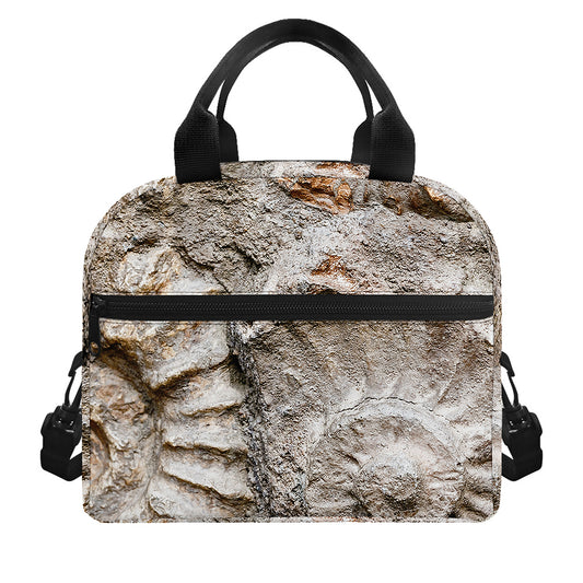 Ammonoidea Fossil Print Insulated Lunch Bag