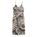 Ammonoidea Fossil Print Jersey Midi Cami Dress