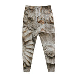 Ammonoidea Fossil Print Jogger Pants