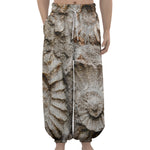 Ammonoidea Fossil Print Lantern Pants