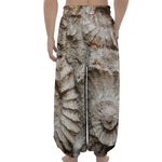 Ammonoidea Fossil Print Lantern Pants