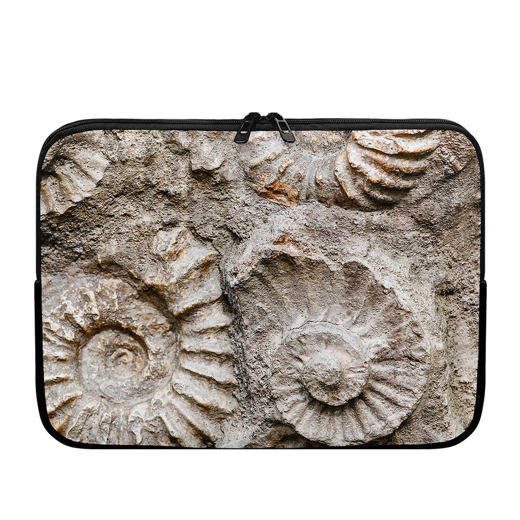 Ammonoidea Fossil Print Laptop Sleeve