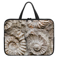 Ammonoidea Fossil Print Laptop Sleeve With Handle