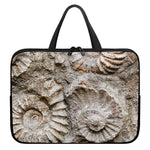 Ammonoidea Fossil Print Laptop Sleeve With Handle