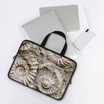 Ammonoidea Fossil Print Laptop Sleeve With Handle
