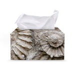 Ammonoidea Fossil Print Leather Tissue Box Cover